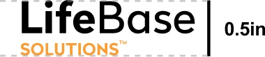 LifeBase Solutions logo size in inches